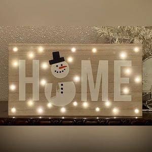 New Lighted Holiday Sign